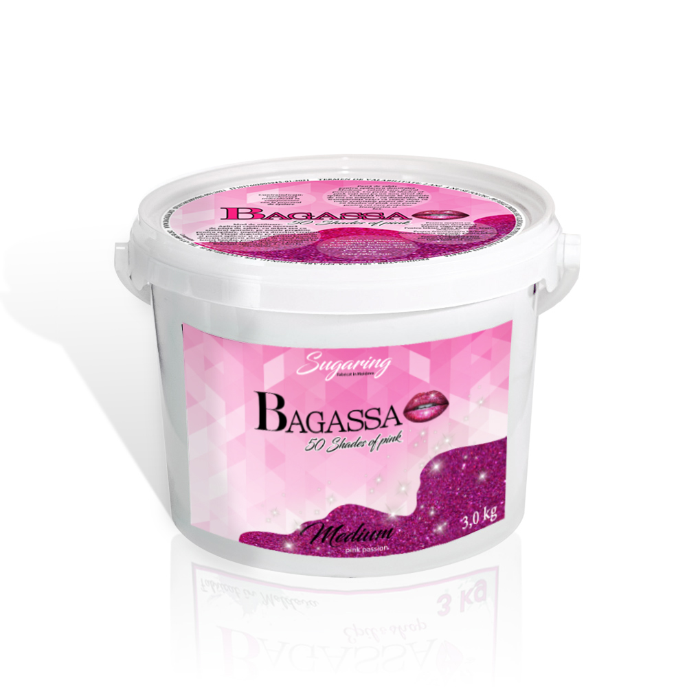 Bagassa 50 shades of pink Medium - pasta de zahar Pasiune roz 3000 gr